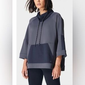 SWEATY BETTY Sweaters  | Mix It Up Colourblock Sweatshi NAVAL GREY